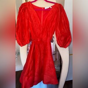 Zimmermann Red Mini Dress